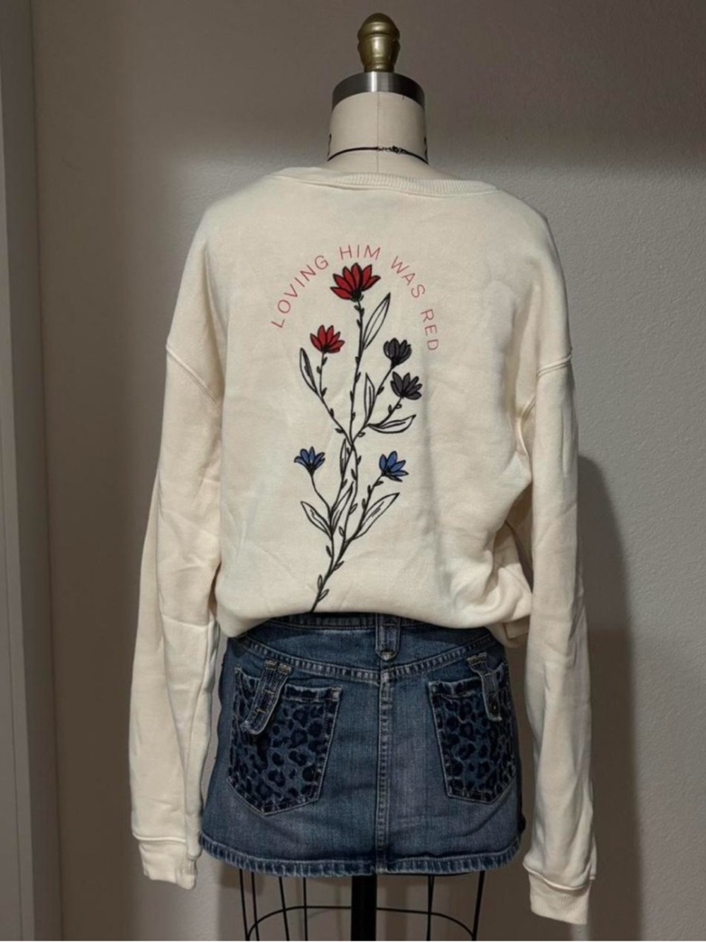 Loving Him Was Red - Taylor Swift Graphic Crewneck